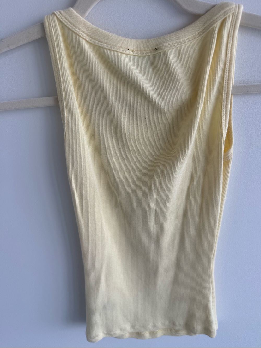 Dynamite Yellow Ribbed Tank Top - Picture 2 of 4